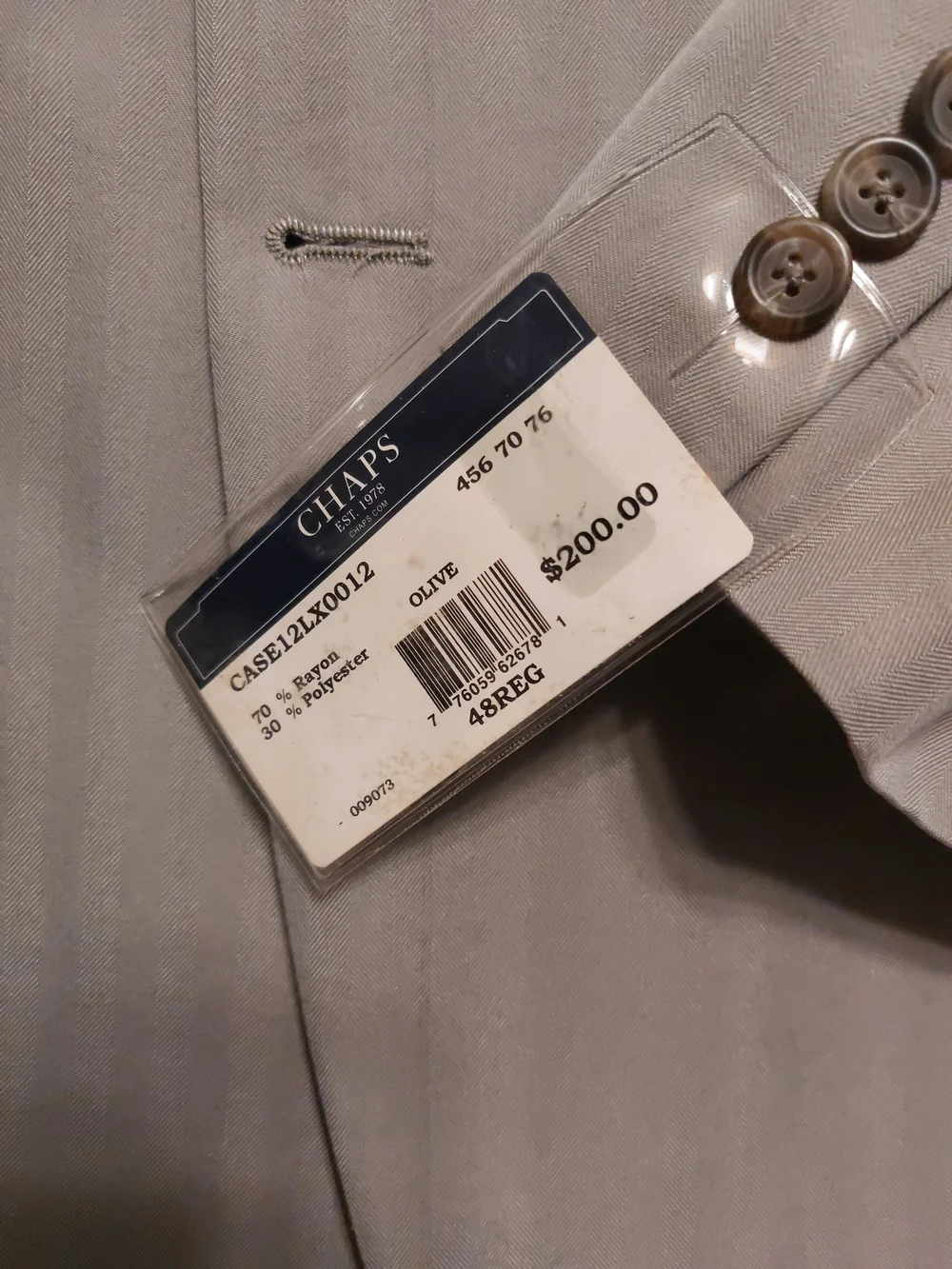 Chaps Men’s Light Taupe Blazer